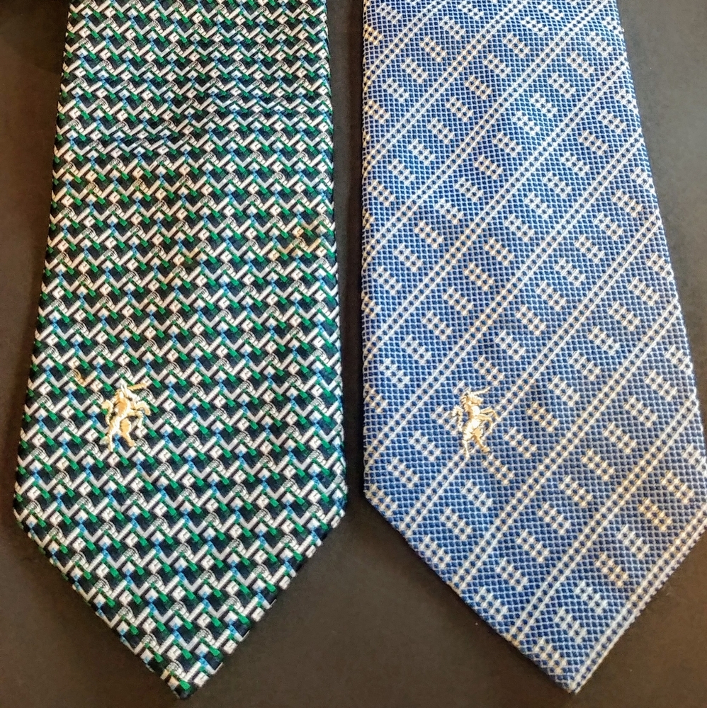 Lot of 2 Vintage Bronzini men's ties.